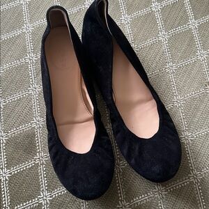 J. Crew Women's Black Suede ballet flats
